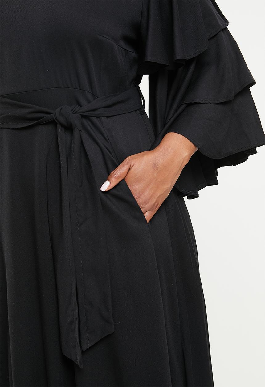 AMANDA LAIRD CHERRY - Plus cairn dress - black
