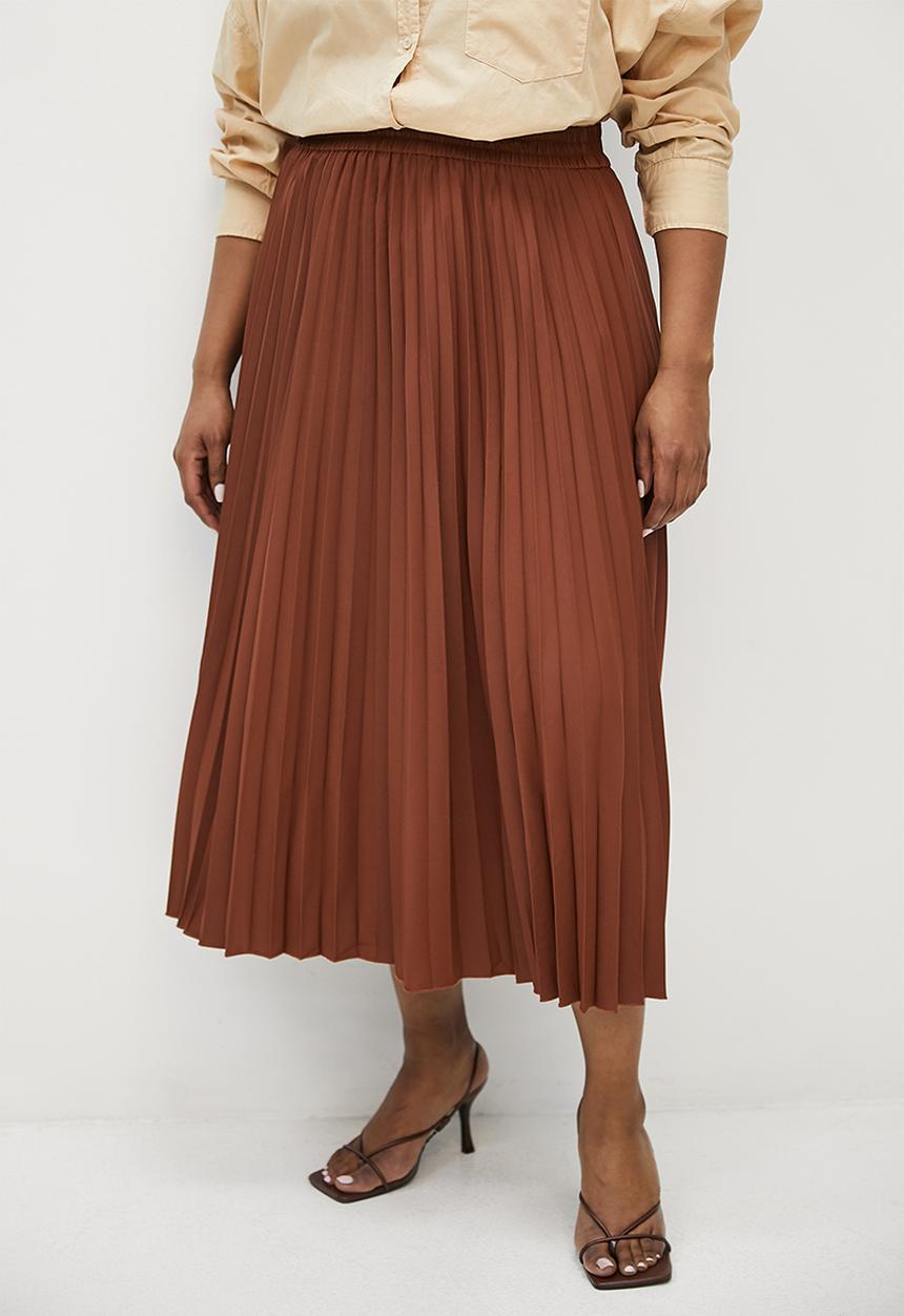 Superbalist - Midaxi pleated skirt - choc