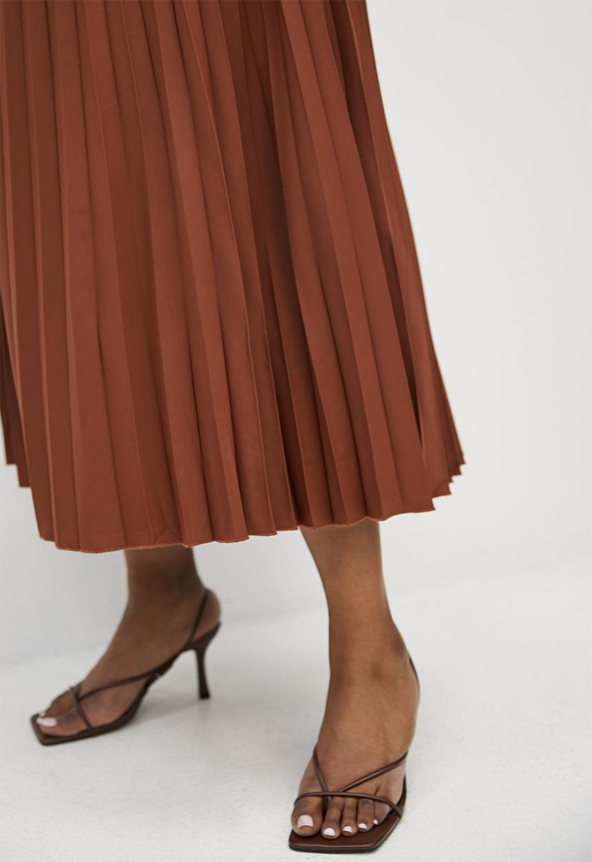 Superbalist - Midaxi pleated skirt - choc