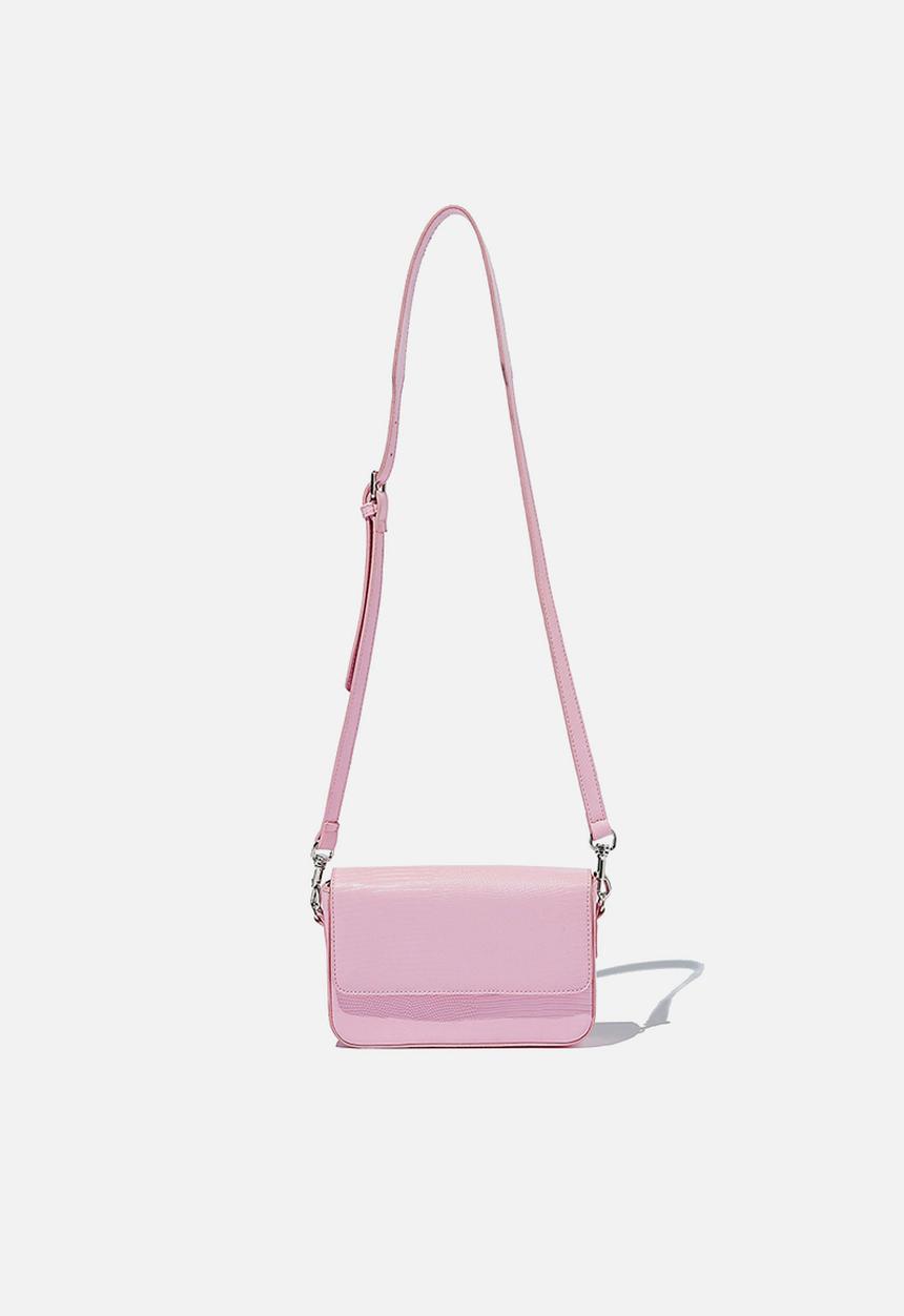 Rubi - Lexi cross body bag - pink mini texture