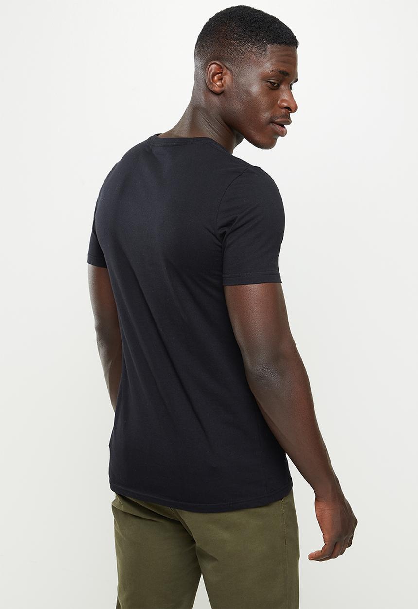 Original Penguin - Embroidered logo T-shirt - true black