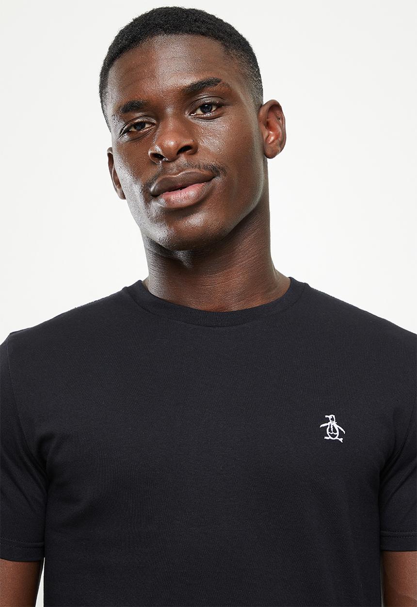 Original Penguin - Embroidered logo T-shirt - true black