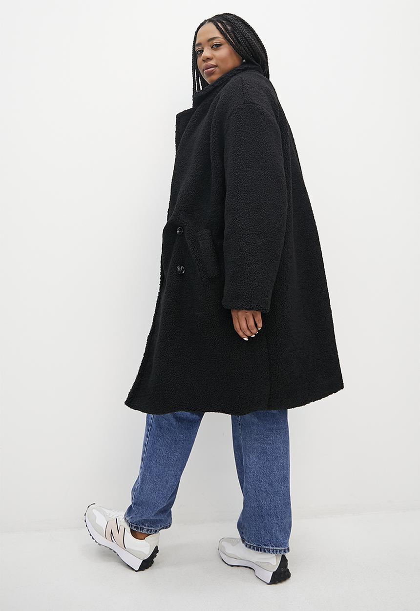 Superbalist - Fuzzy coat - black