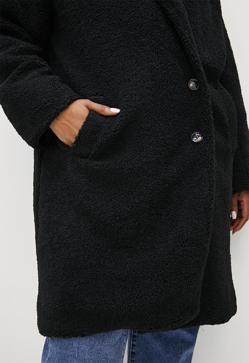 Superbalist - Fuzzy coat - black