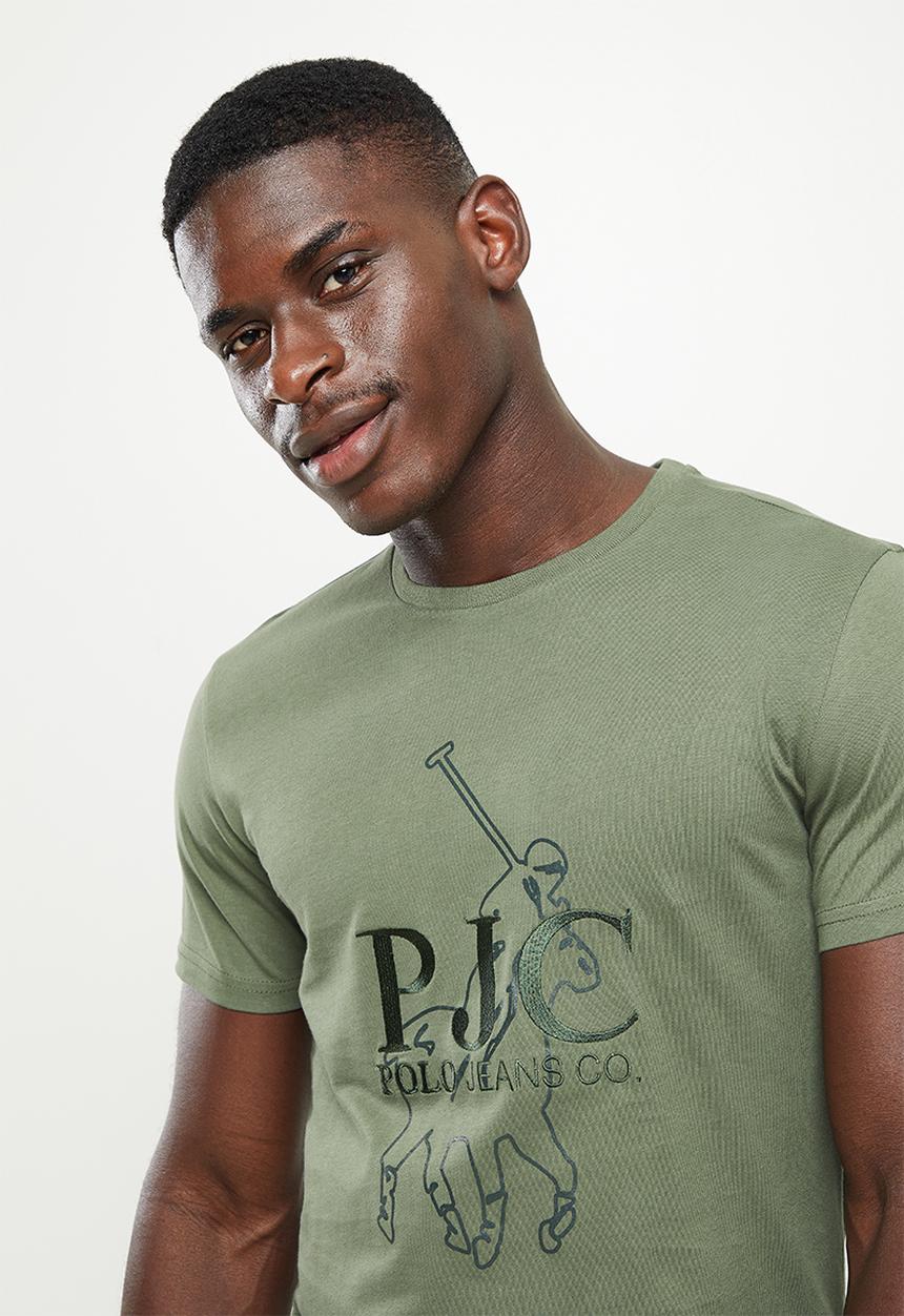 POLO - Men pjc big pony short sleeve tee - green
