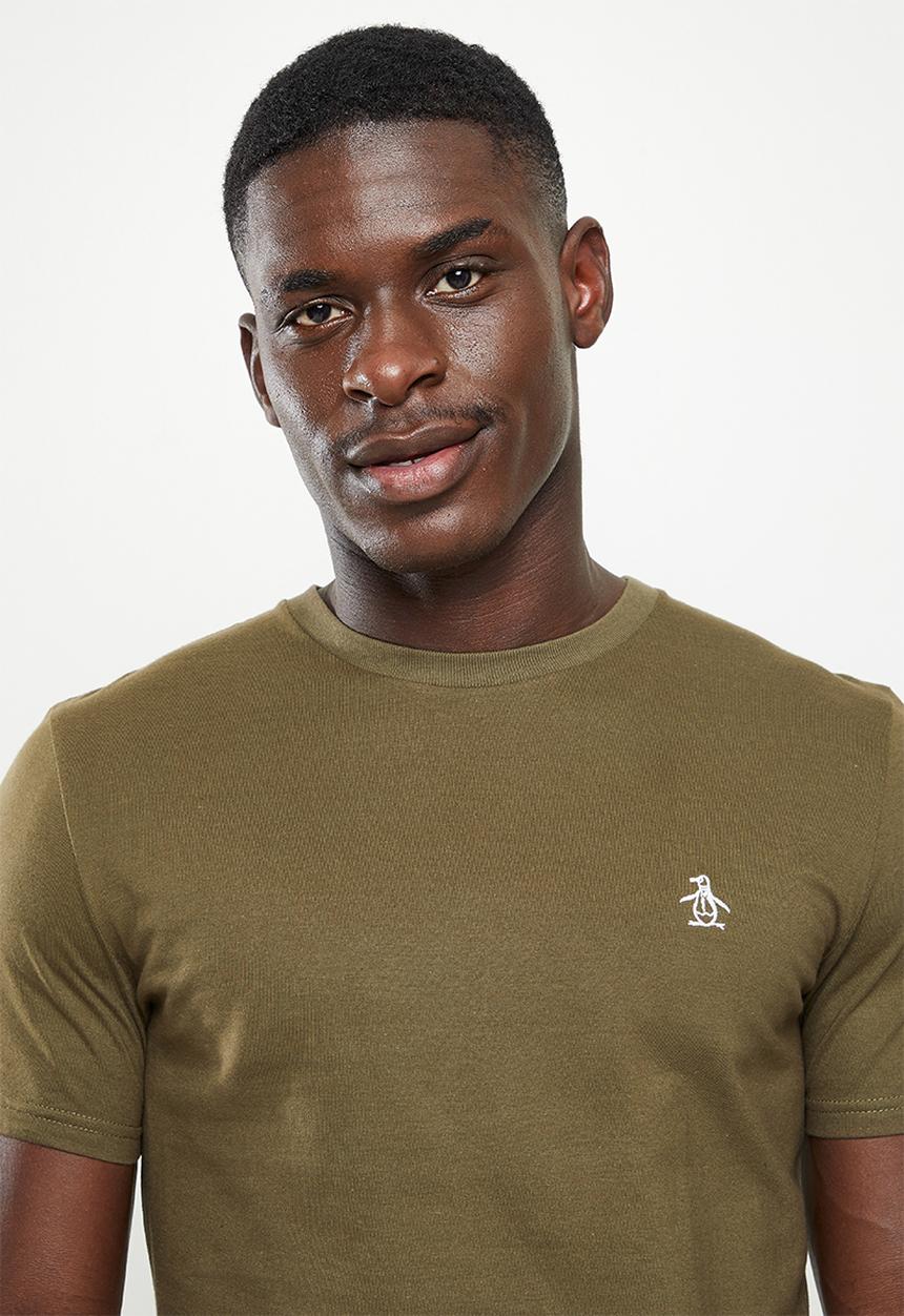 Original Penguin - Embroidered logo T-shirt - rifle green