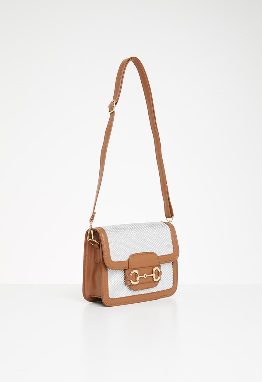 Superbalist - Cynthia crossbody bag - silver & tan