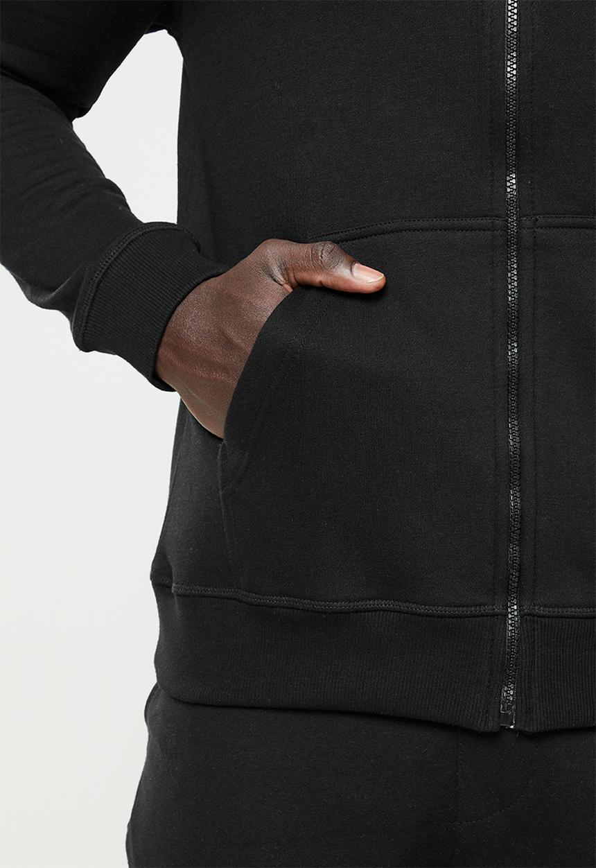 Wolf Rock - Core zip through - black