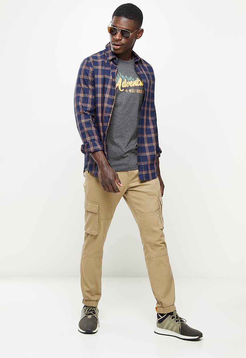 Wolf Rock - In the woods long sleeve - charcoal melange