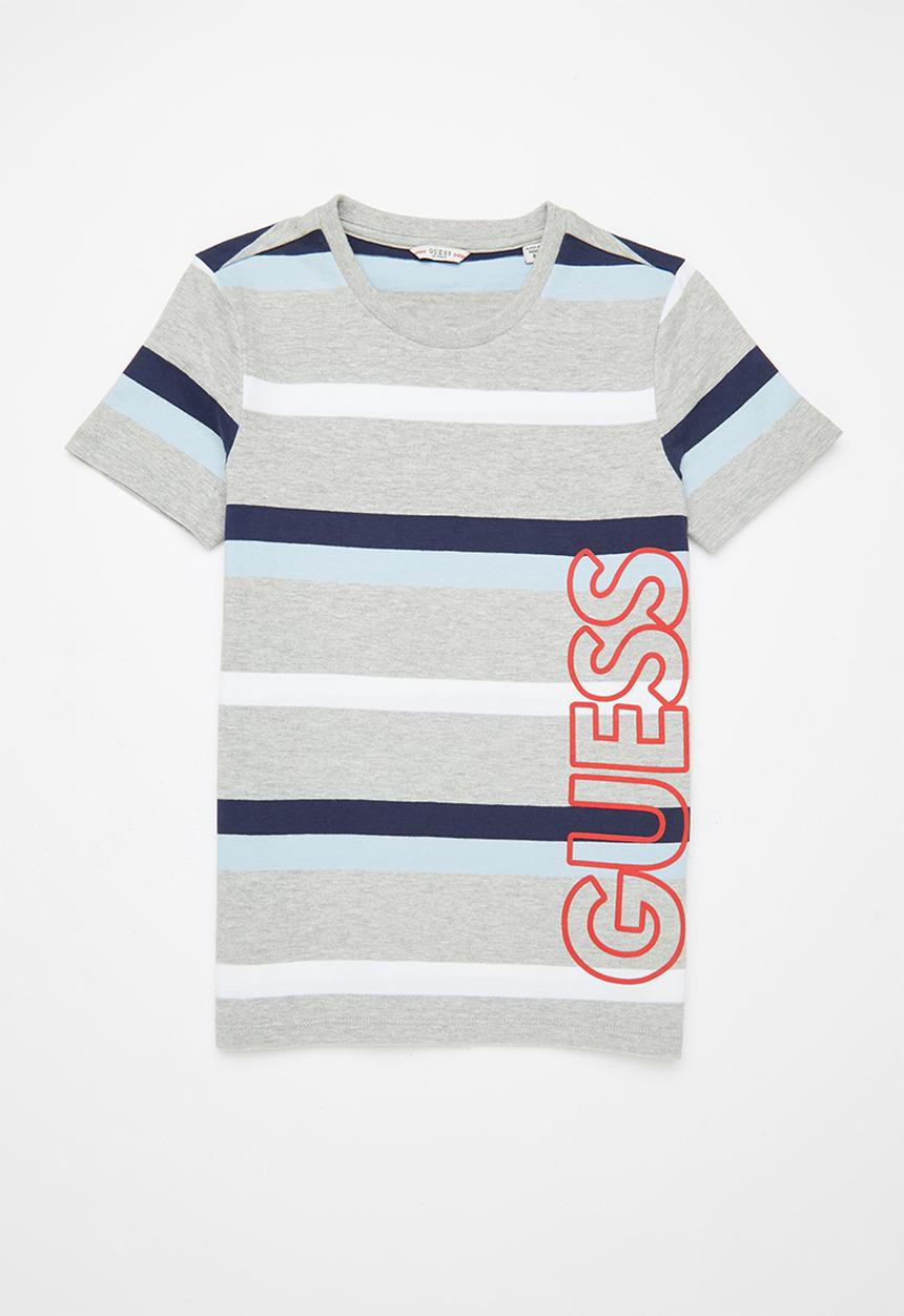 GUESS - Kids short sleeve T-shirt - grey & blue