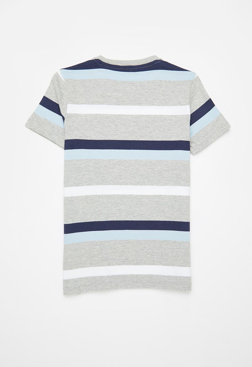 GUESS - Kids short sleeve T-shirt - grey & blue