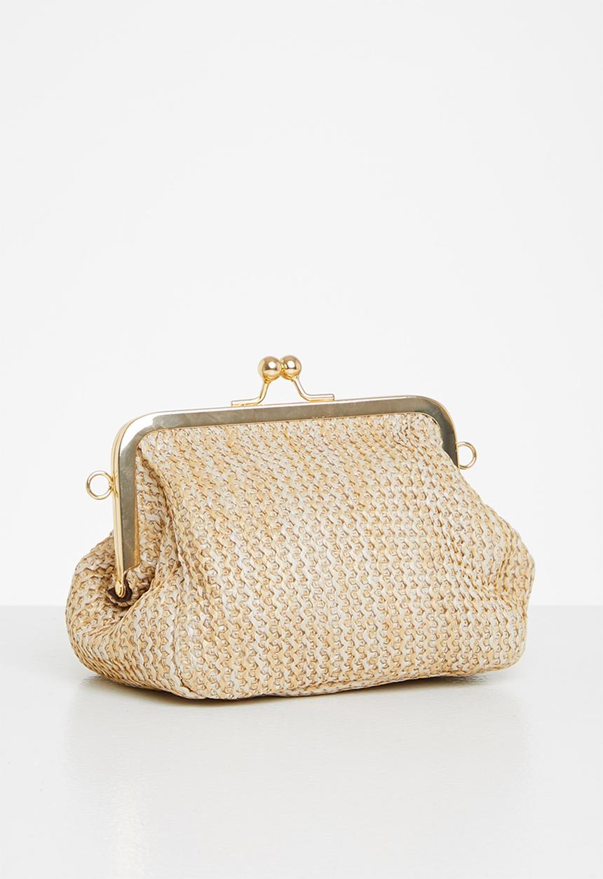 dailyfriday - Halston clutch bag - natural