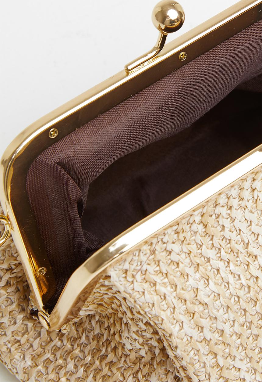 dailyfriday - Halston clutch bag - natural