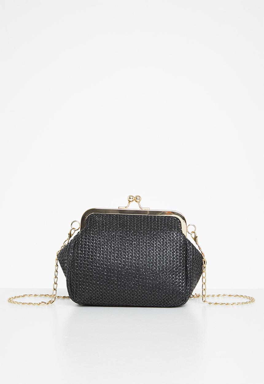dailyfriday - Kiana clutch bag - black & gold