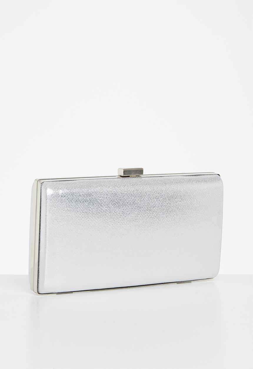 dailyfriday - Daisy box clutch bag - silver