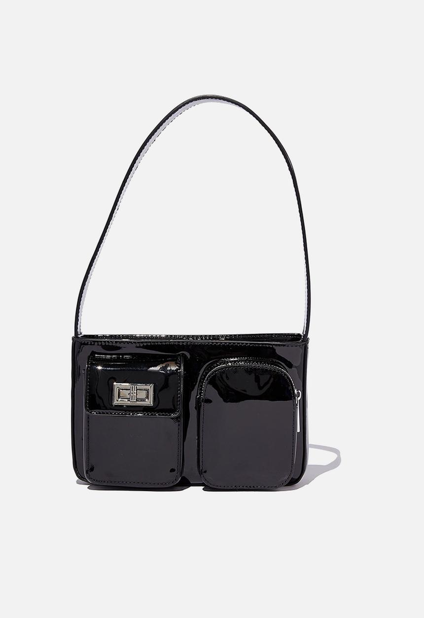 Rubi - Molly shoulder bag - black patent