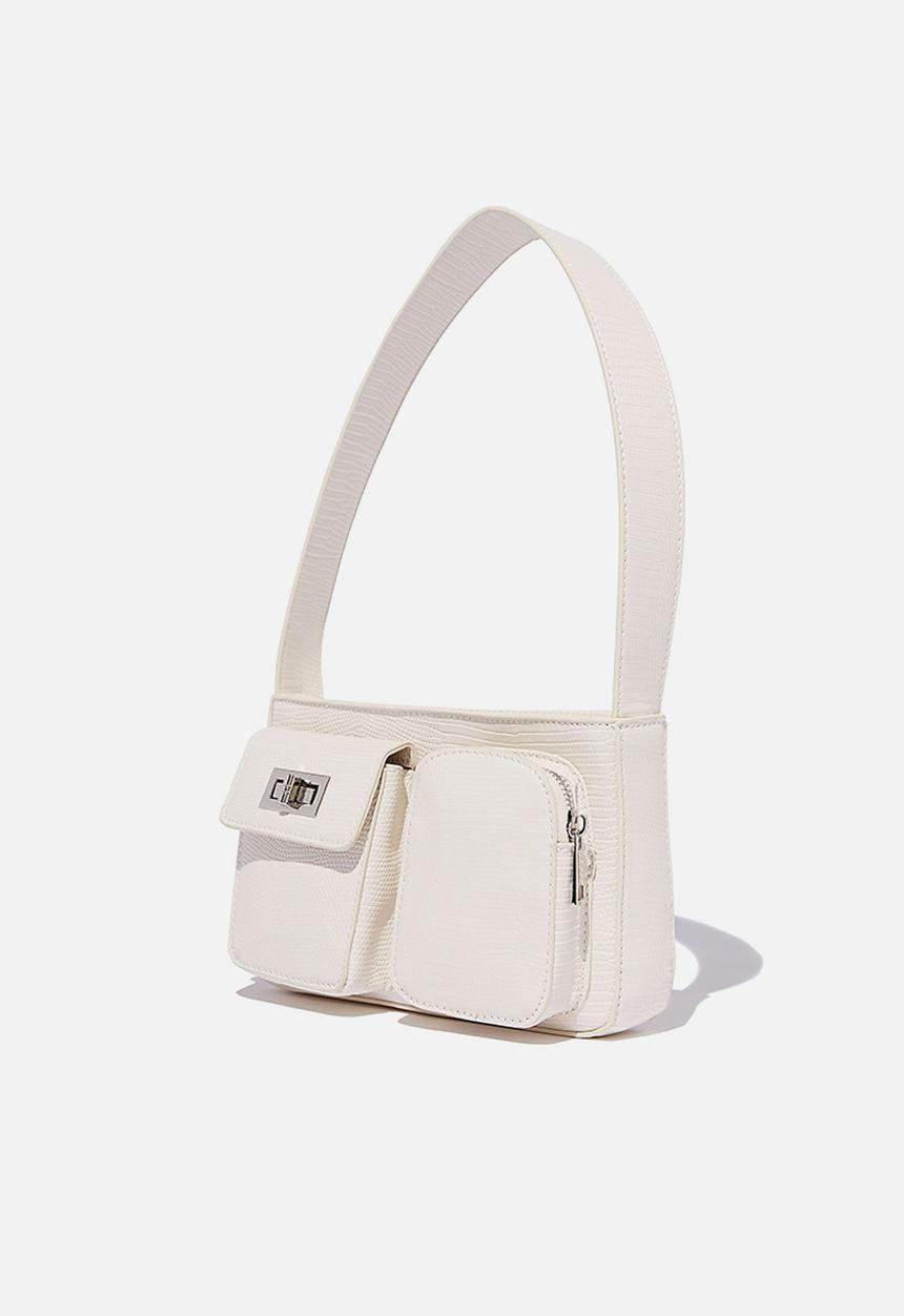 Rubi - Molly shoulder bag - ecru mini texture