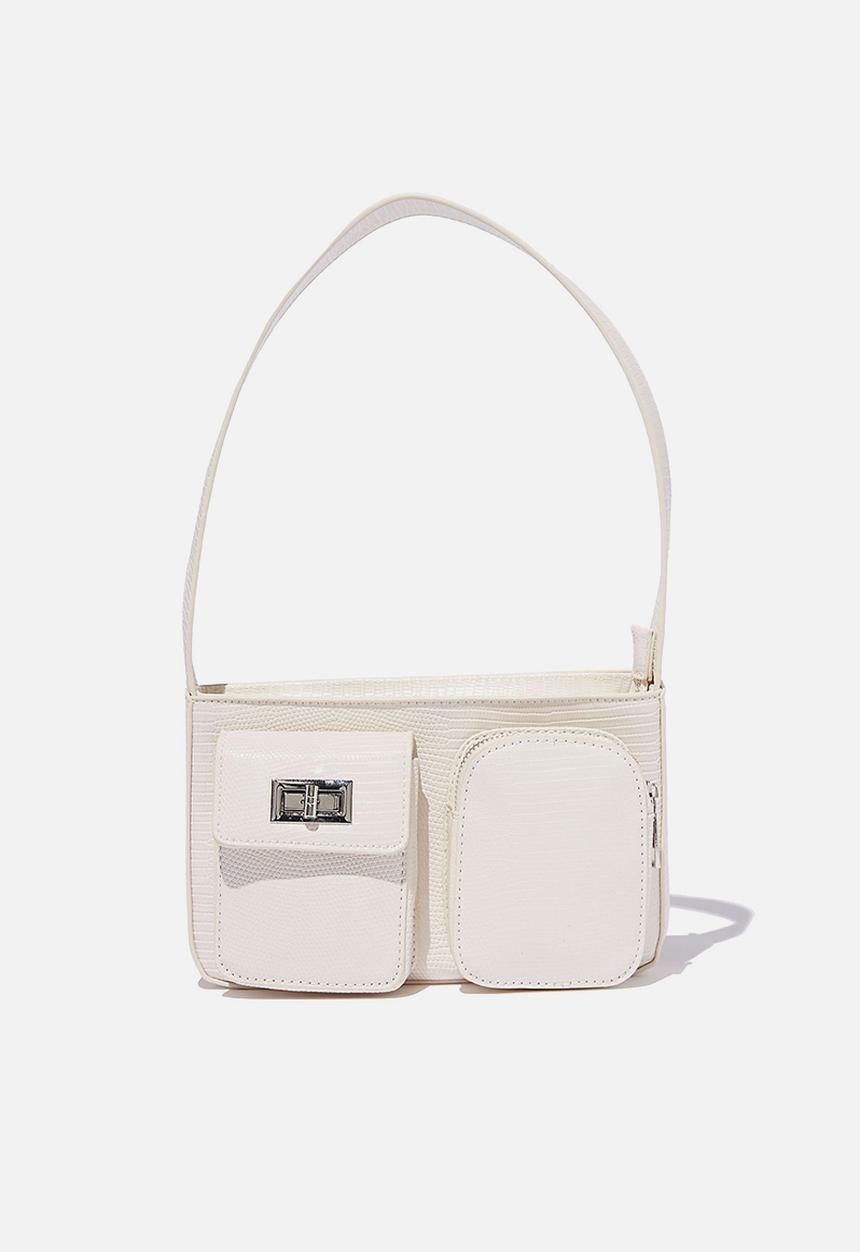 Rubi - Molly shoulder bag - ecru mini texture