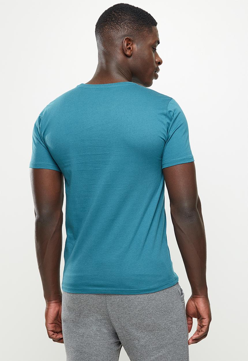 POLO - Men plain short sleeve tee - petrol blue
