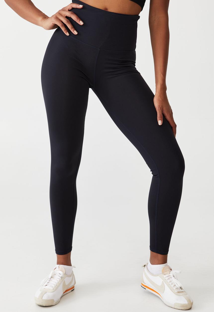 Cotton On - Active high waist core full length tight - core navy
