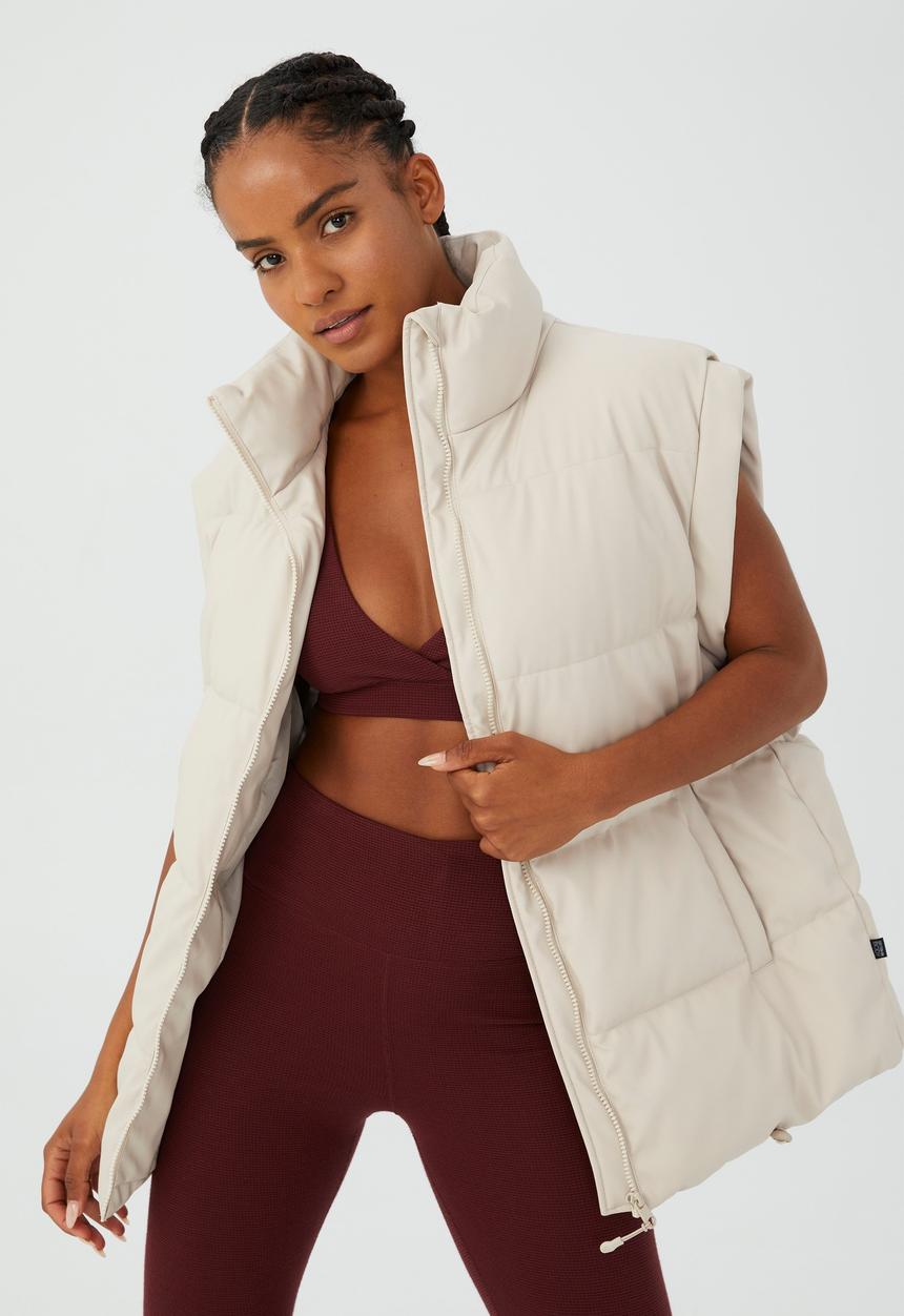 Cotton On - The mother puffer vest - natural