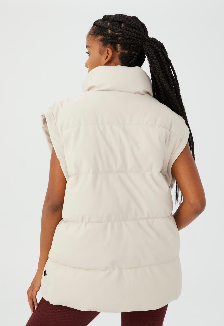 Cotton On - The mother puffer vest - natural