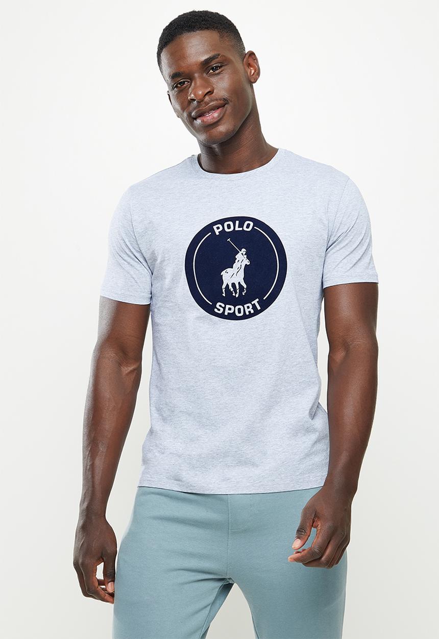POLO - PS sport flock short sleeve tee - grey 