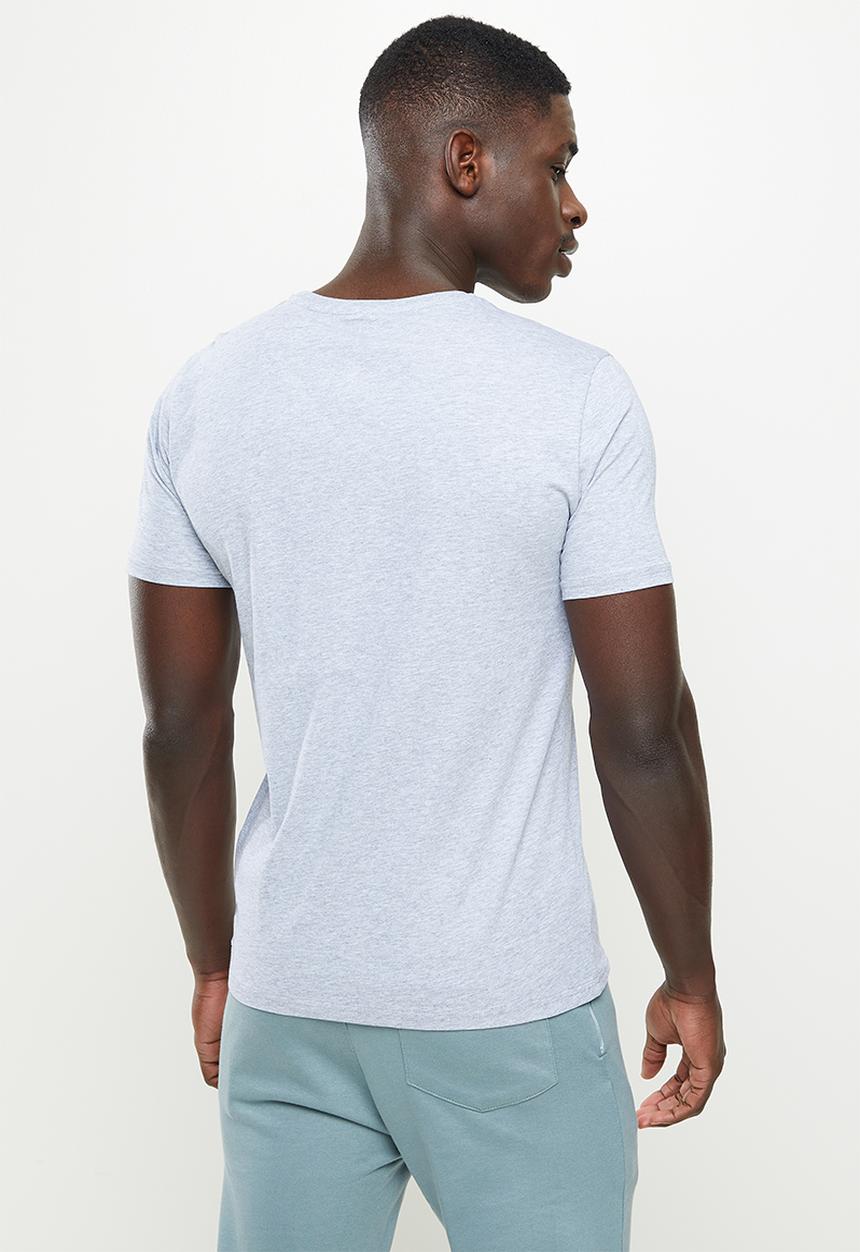POLO - PS sport flock short sleeve tee - grey 