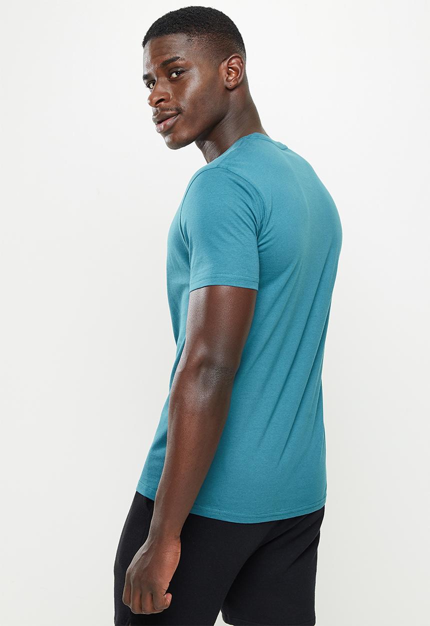 POLO - PS sport flock short sleeve tee - blue