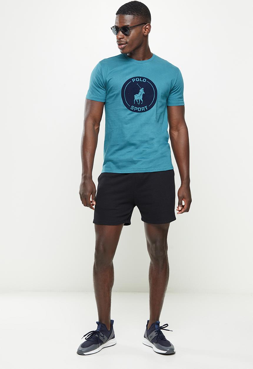 POLO - PS sport flock short sleeve tee - blue