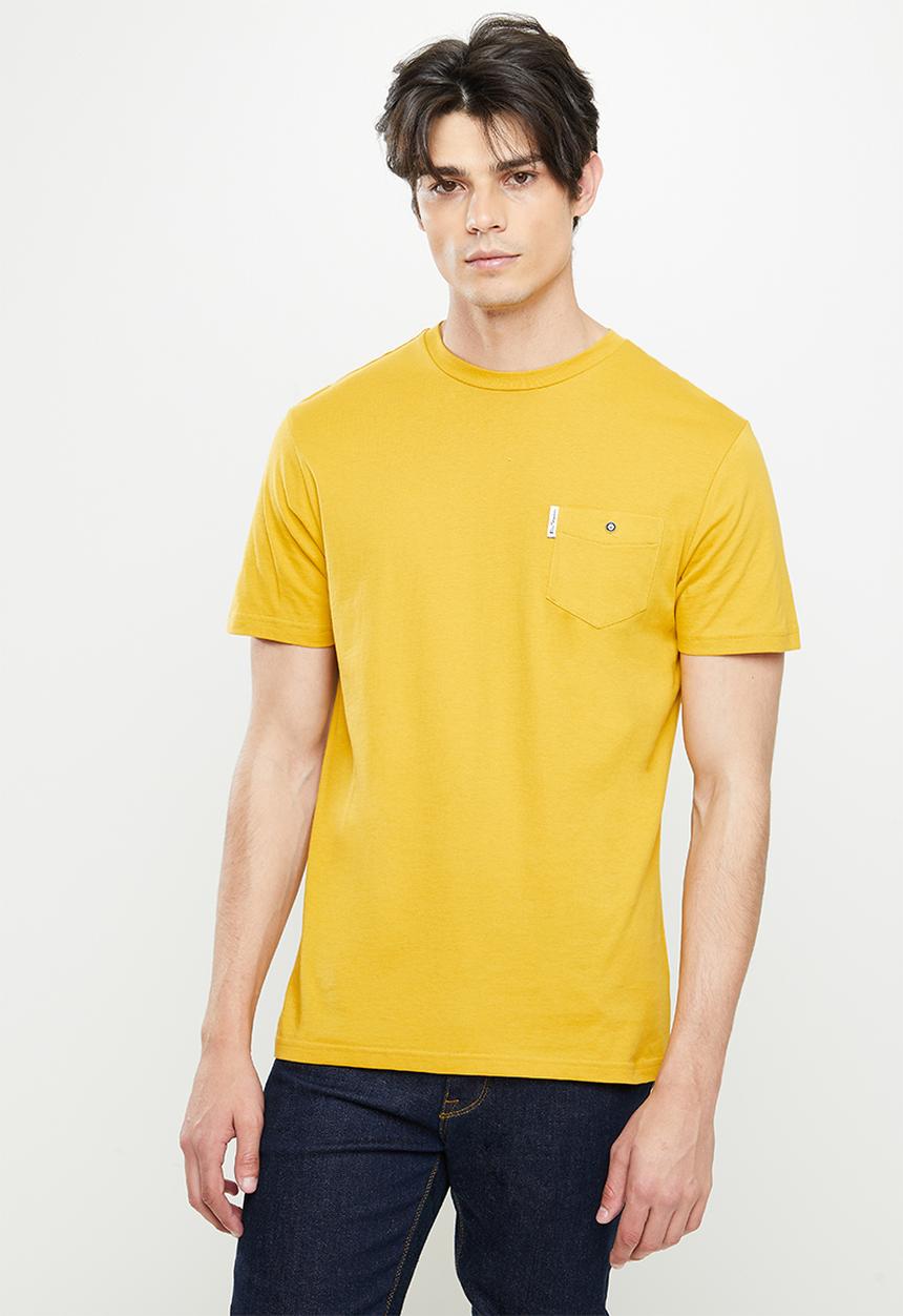 Ben Sherman - Pique short sleeve pocket tee - dijon
