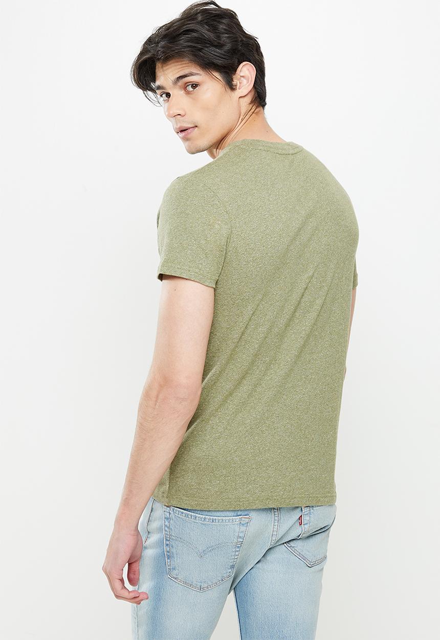 Superdry. - Vintage logo emb tee - green 