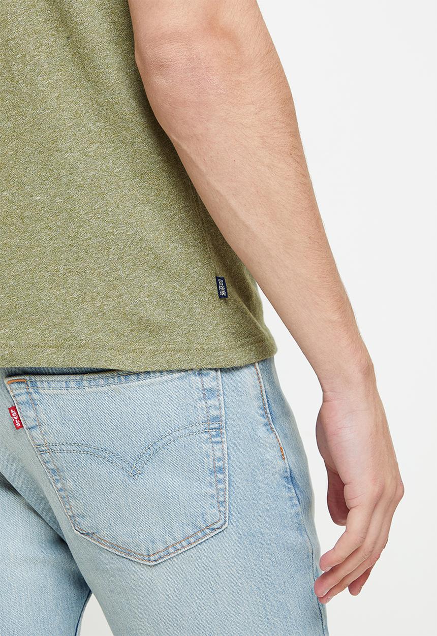 Superdry. - Vintage logo emb tee - green 