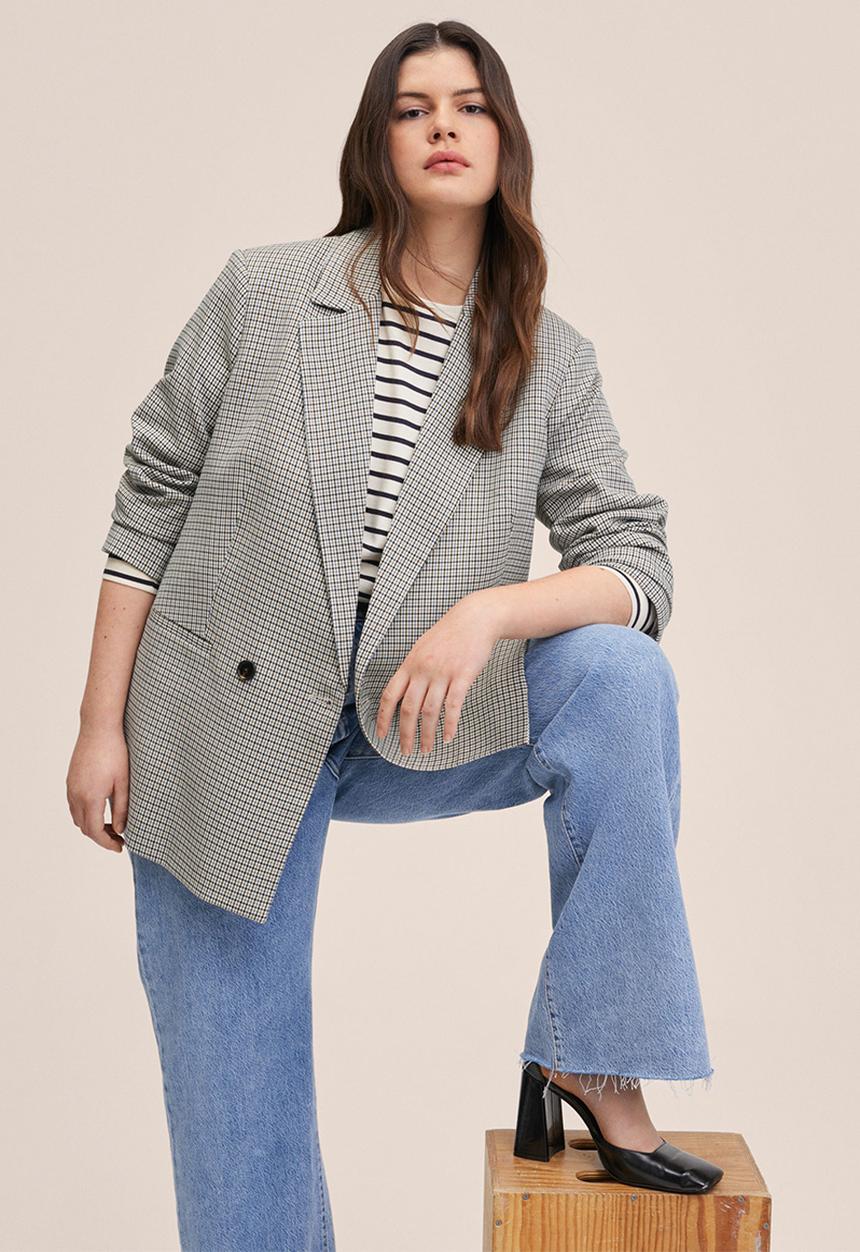 MANGO - Plus blazer charlott - mid blue