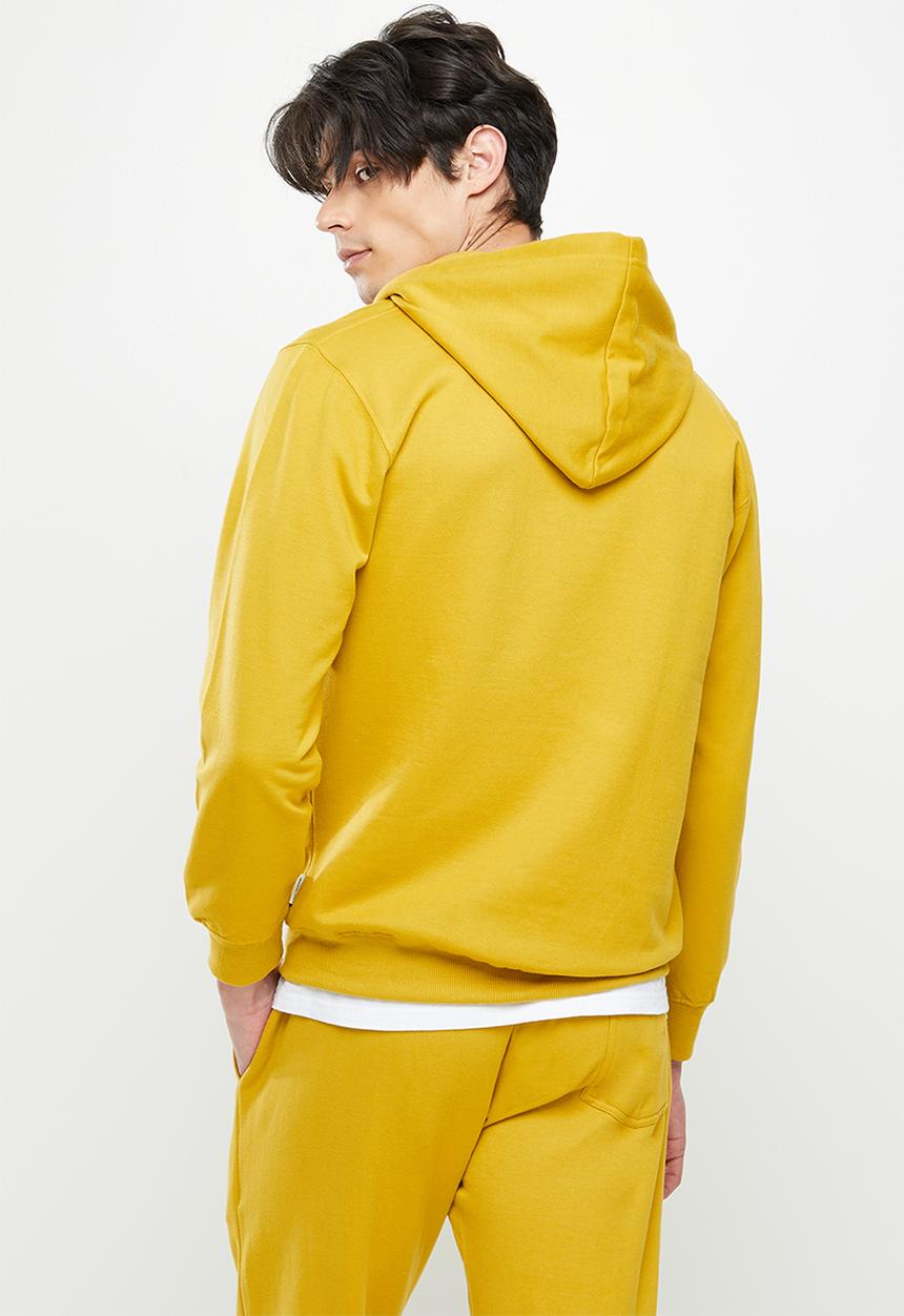 Ben Sherman - Target emb zip thru hoodie - dijon