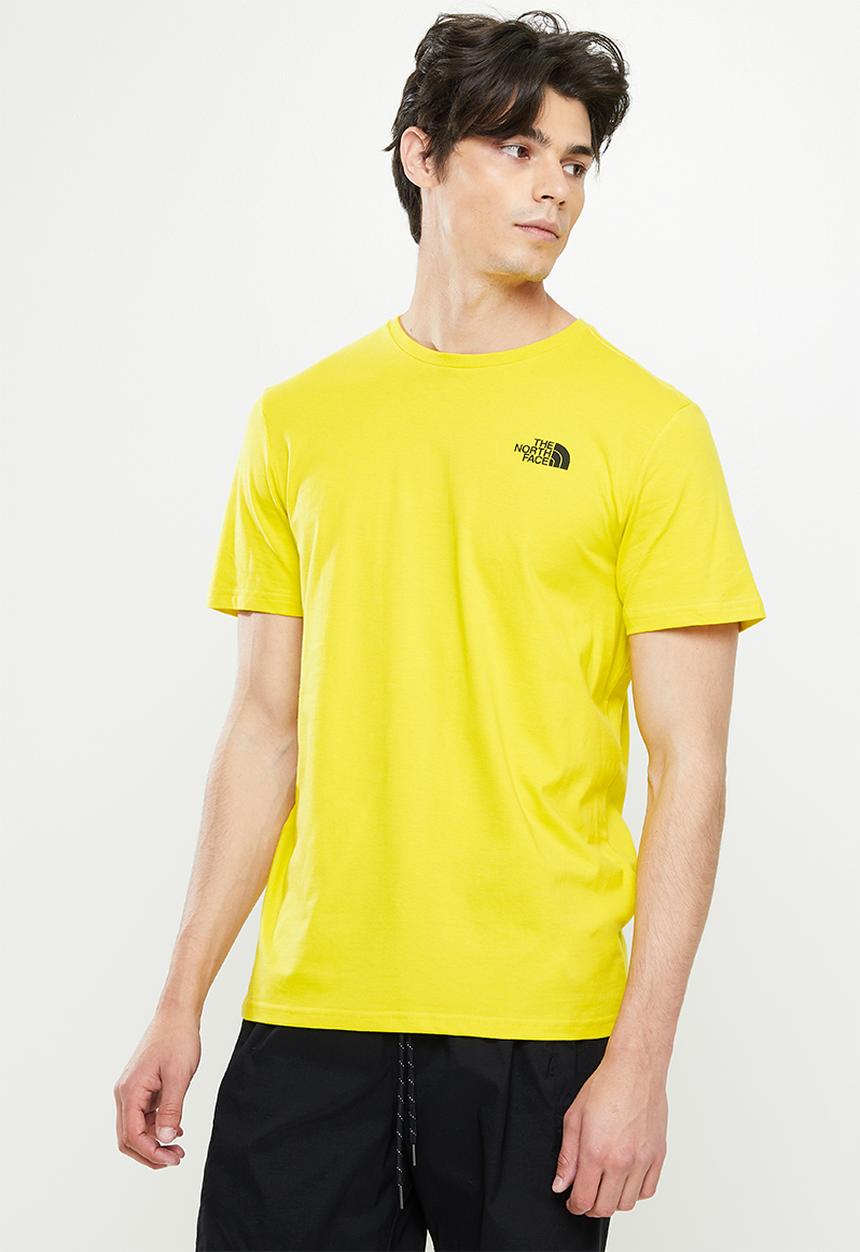 The North Face - M short sleeve redbox tee - yellow