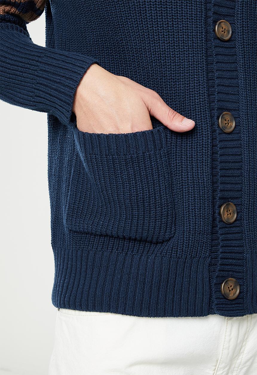 Cotton On - Varsity cardigan - navy
