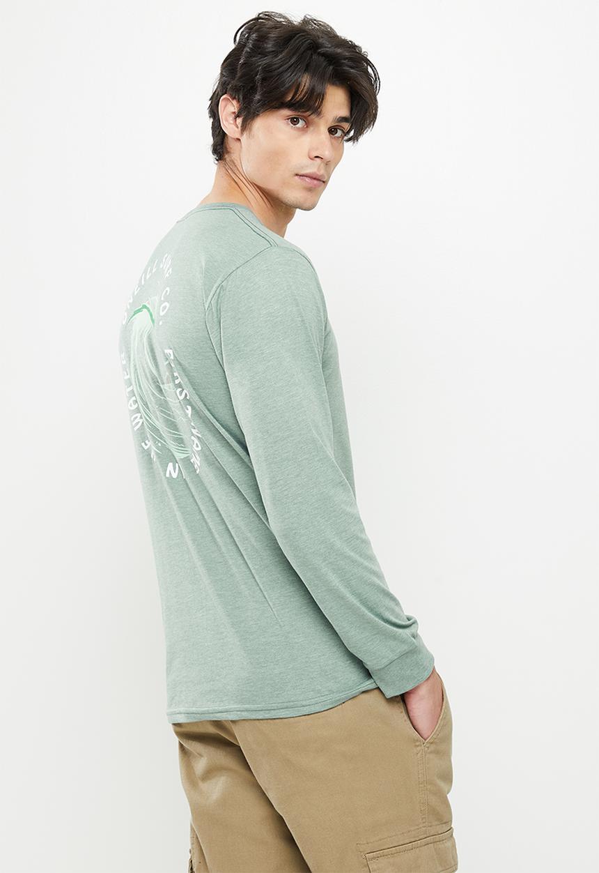 O'Neill - Amped long sleeve tee - green gables melange