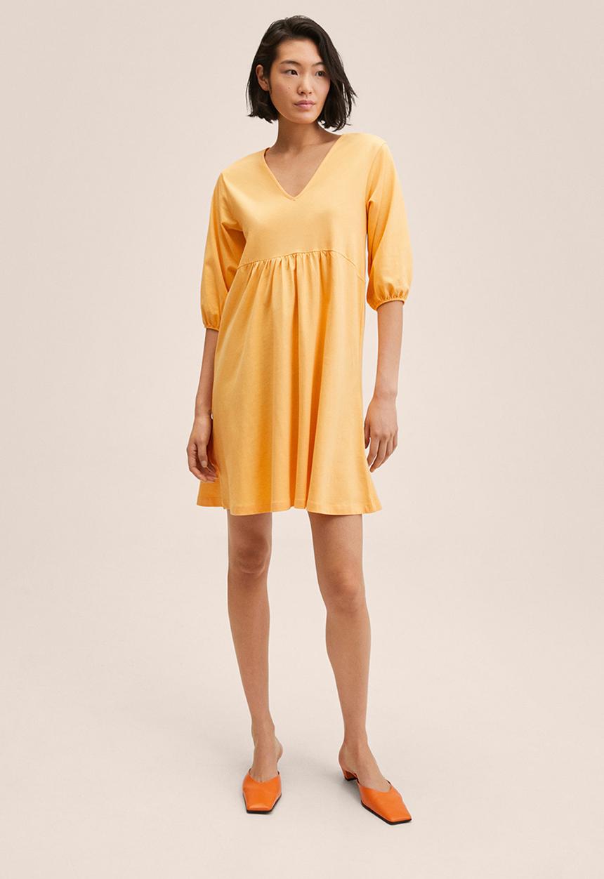 MANGO - Dress serenade - light pastel orange