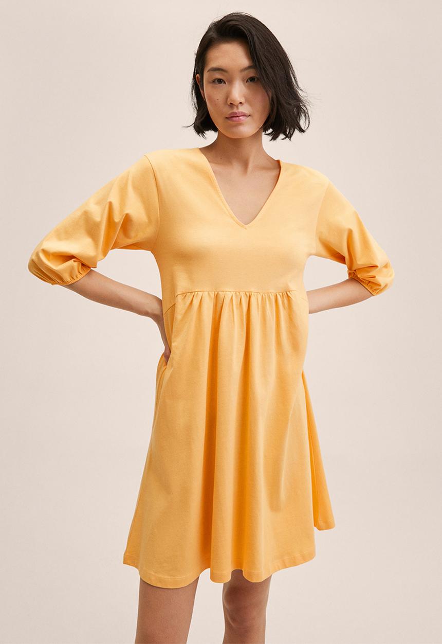 MANGO - Dress serenade - light pastel orange