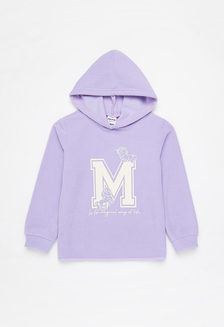 Pop Candy - 2 pack polar fleece hoodie set - beige & lilac