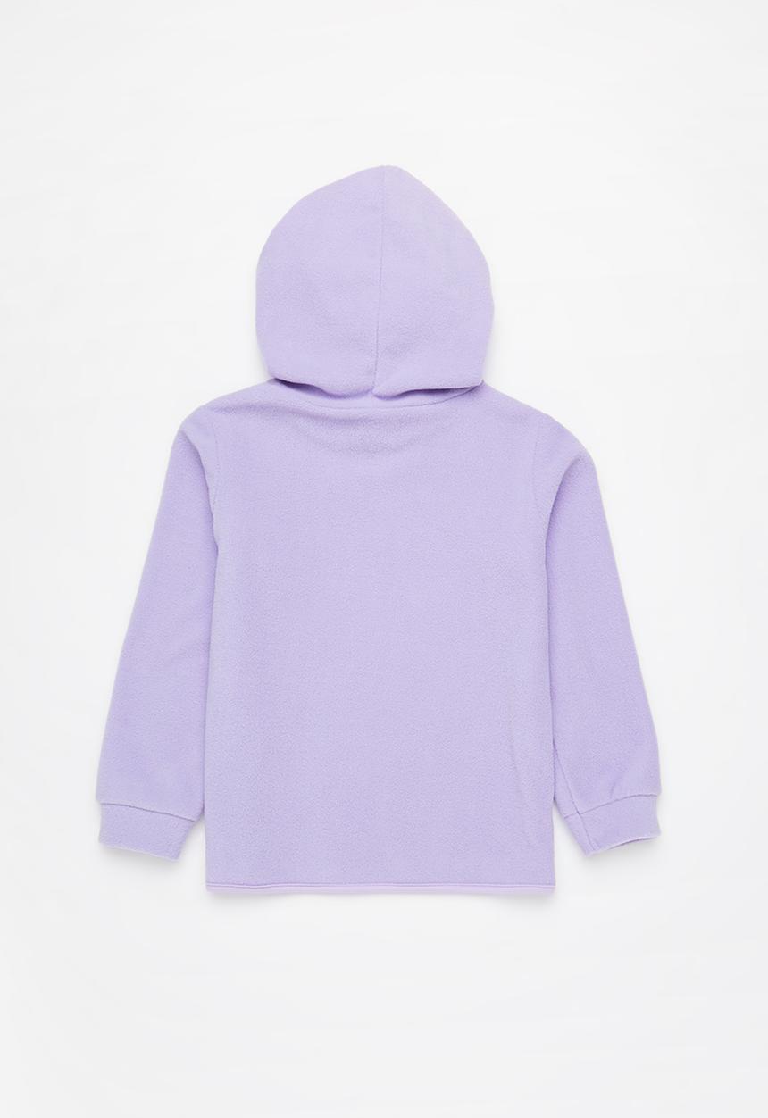 Pop Candy - 2 pack polar fleece hoodie set - beige & lilac