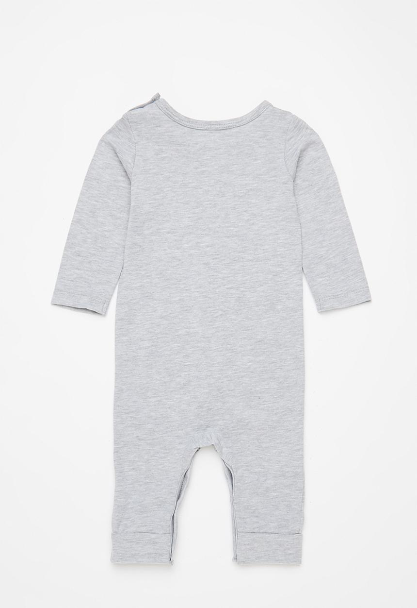 Pop Candy - Girls 2 pack romper - grey & pink