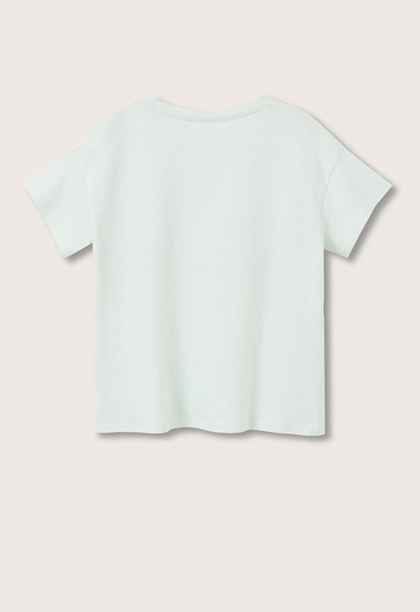 MANGO - T-shirt funny - green