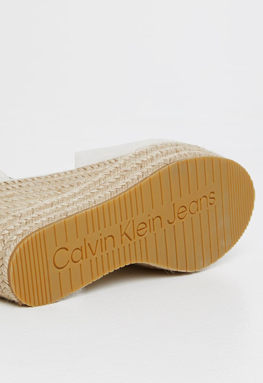 Calvin Klein - Wedge sandal ankle clip su - eggshell