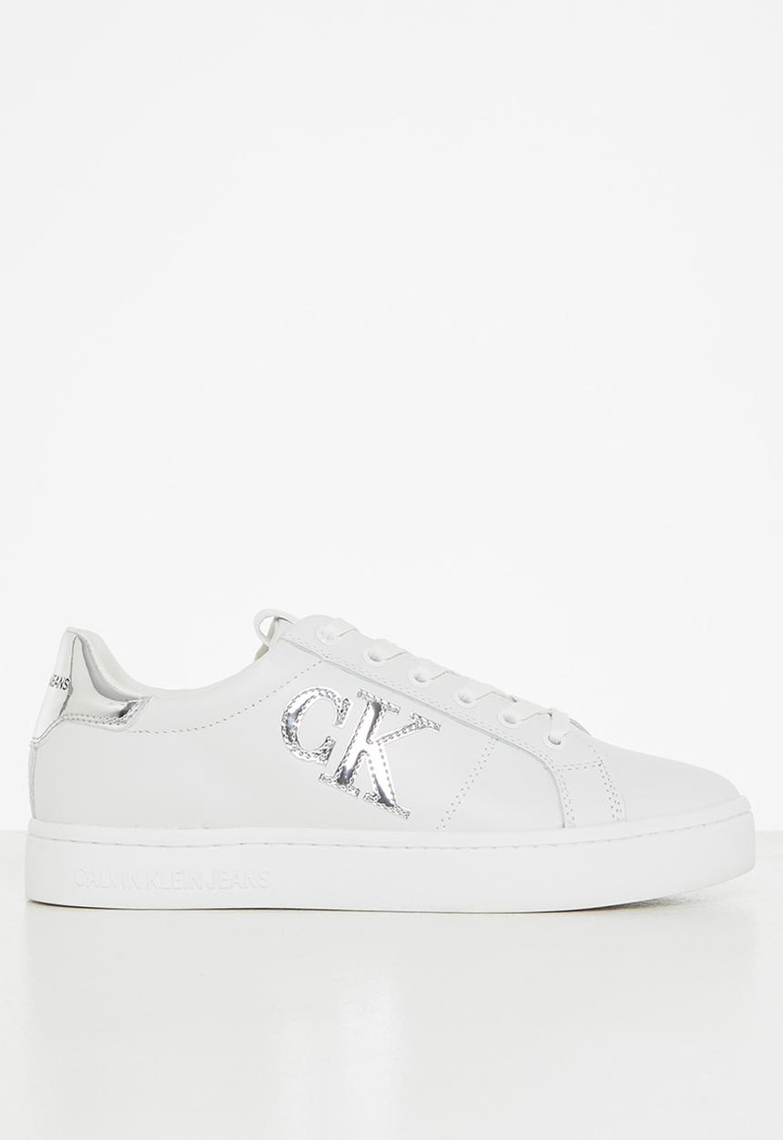 Calvin Klein - Ck cupsole laceup sneaker logo womens - white