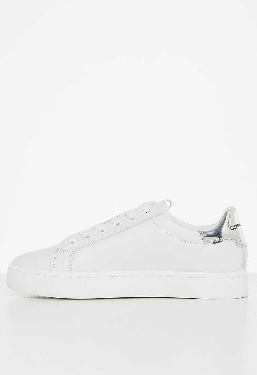 Calvin Klein - Ck cupsole laceup sneaker logo womens - white