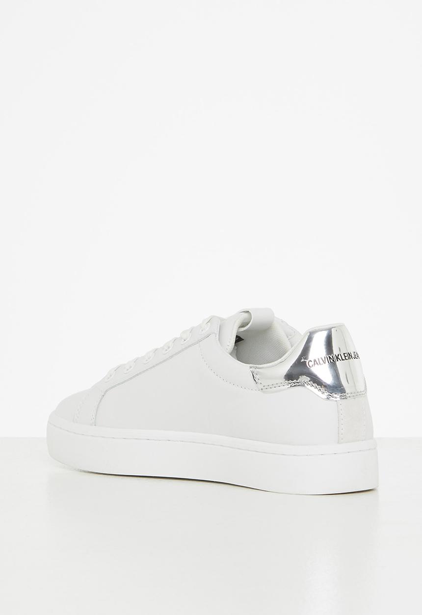 Calvin Klein - Ck cupsole laceup sneaker logo womens - white