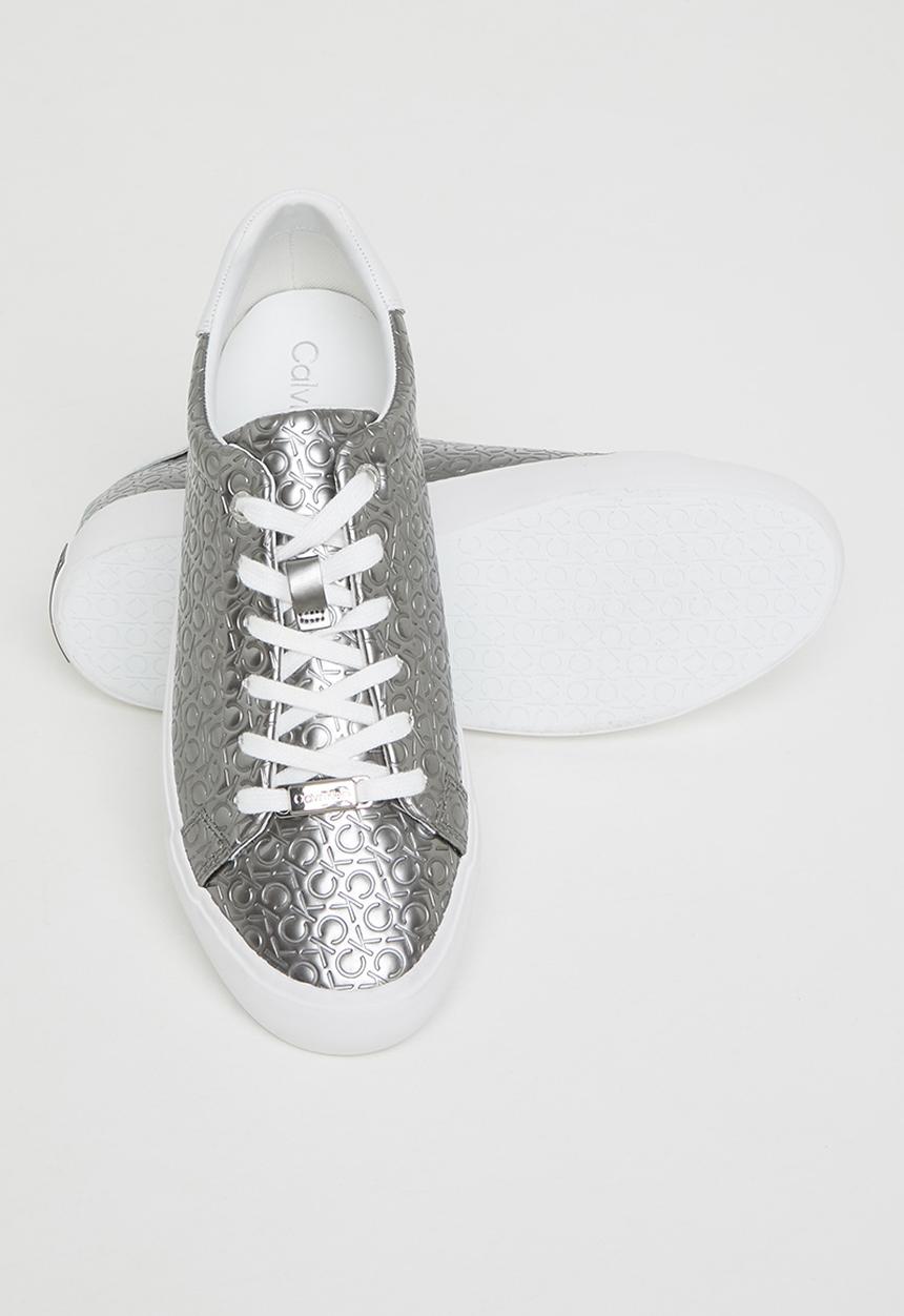 Calvin Klein - Ck vulc lace up mboss mono womens - silver