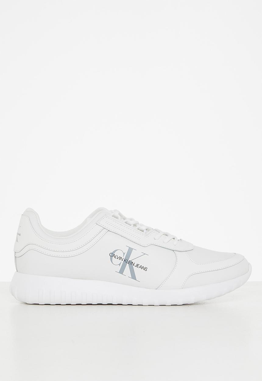 Calvin Klein - Ck runner laceup sneaker eva leather mens - white